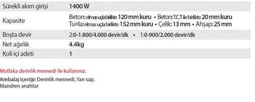 MAKİTA 8406C / DARBELİ MATKAPLAR